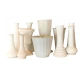 Milk Glass Assorted Vases & More
