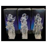 3 Mikasa Crystal Angels w/ Boxes - 9' Tall