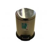 Flip Top Metal Trash Can - 8 x 11