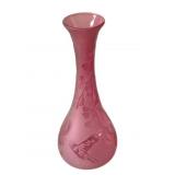 'Kelsey' Cameo Art Glass Vase - 8' Tall