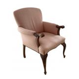 Vintage Upholstered Arm Chair - 34 x 28 x 38