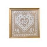 Framed Lace Linen - 14.5 x 14.5