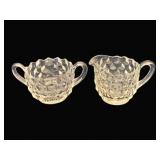 Fostoria American Creamer & Sugar Set