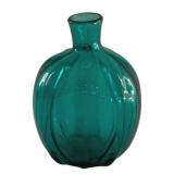 MMA Teal Blue Flask Bottle Vase