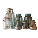 Lot of Assorted Glass Jars
