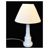 Milk Glass Lamp - 18' Tall