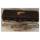 Antique Trumpet w/ Case - 22' Long