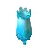 Sowerby Piasa Bird Blue Opalescent Vase
