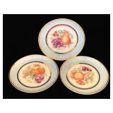 3 Hyalyn Plates - 8 1/4' Round