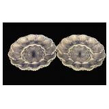 2 Deviled Egg Glass Plates - 10' Round