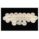 25 Glass Salt Dip Dishes