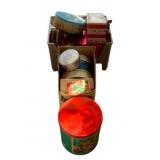 Lot of Assorted Metal Tins/Containers