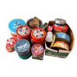 Lot of Assorted Metal Tins/Containers