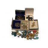 Lot of Assorted Costume Jewelry - Pins & Earrings