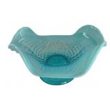 Northwood Argonaut Shell Nautilus Blue Bowl