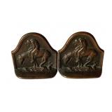 The Last Trail Bronze Bookends - 5 x 5 x 2