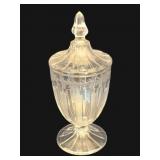 Heisey Recessed Panel Candy Dish - 11' Tall
