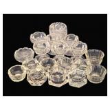 18 Glass Salt Dip Dishes