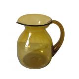 Amber Glass Pitcher - 7' Tall