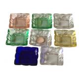 8 Heisey Glass Butter Pats - 2 1/4 x 2 1/4