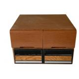 2 VHS Tape Holders - 17 x 15 x 6