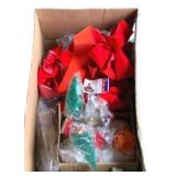 Box of Assorted Christmas Decor & More