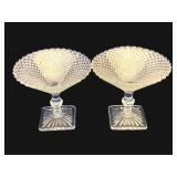 Pair Miss America Compotes - 5.5 x 5