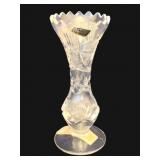 Violeteta Lead Crystal Cut Vase - 8' Tall