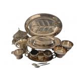 Lot of Silver Plated Plates, Cups & More