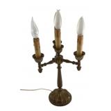 Brass Candle Lamp - 18' Tall