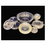 Lot of Pyrex & Glass Tops, Bowls & More