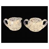 Crystal Creamer & Sugar - 3' Tall