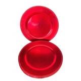 8 Plastic Charger Plates - 13' Round