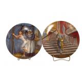 2 Gone with the Wind Plates - 8.5' Round