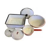 Lot of Assorted Enamelware Items