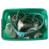 Tote of Assorted Lights, Timers & More