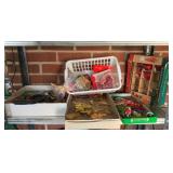 Lot of Assorted Christmas Ornaments & More