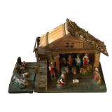 Vintage Nativity Set - 21 x 9 x 15