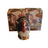 2 World Bazaars Turkey Tureens w/ Boxes-9 x 11 x 8