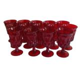 14 Noritake Ruby Red Goblets