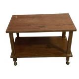 Wooden Rolling Stand - 27 x 16 x 18