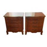 Pair National Furniture Co French Nightstands