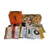 2 Vintage Record Cases & Assorted 45RPM