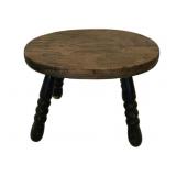Wood Stool - 12 x 8 x 9