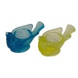 2 Degenhart Glass Birds - 3 x 2 x 2