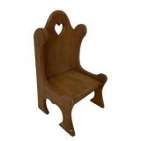 Child's Wooden Chair - 18 x 9 x 10