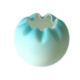 Satin Art Glass Rose Bowl Vase - 5' Tall