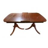Mahogany Duncan Phyfe Dining Table w/ Leaf