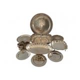 Lot of Silver Plated Plates & More