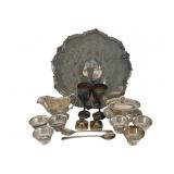 Lot of Silver Plated Platter, Bowls & More